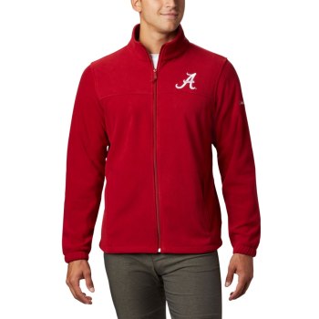 Columbia Jas Heren, Collegiate Flanker III Fleece - Alabama Rood, 50IHYZFNK